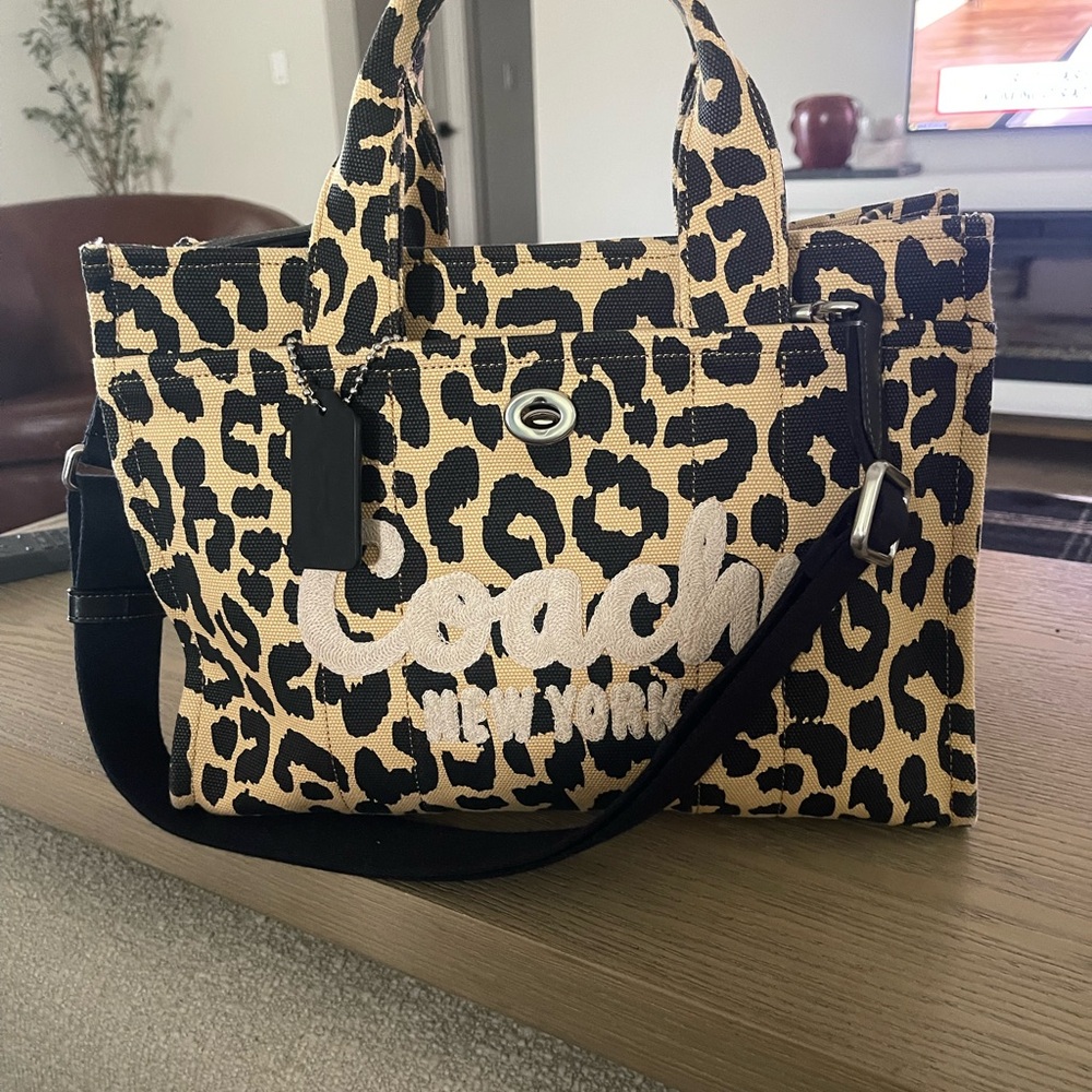 Coach Leopard Cargo tote